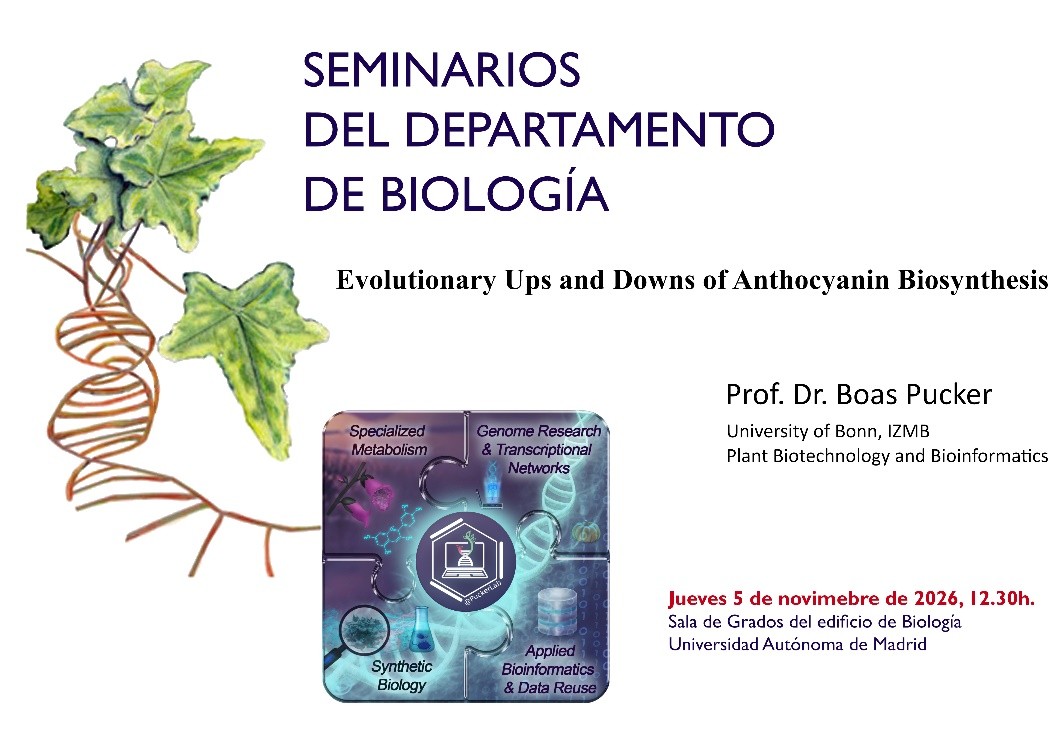Cartel del Seminario del Prof. Boas Pucker