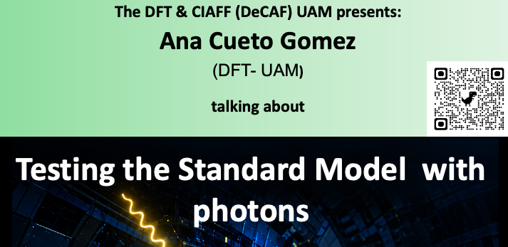 Cartel del seminario DeCAF de Ana Cueto
