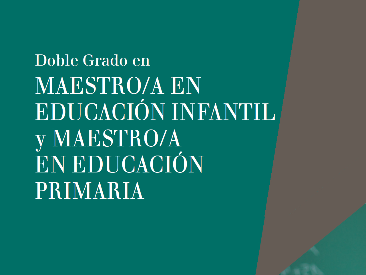 DOBLE GRADO