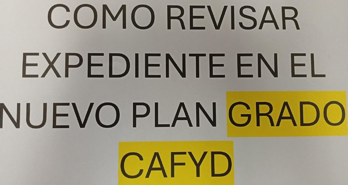 Video orientativo sobre adaptación plan de estudios Grado CAFYD