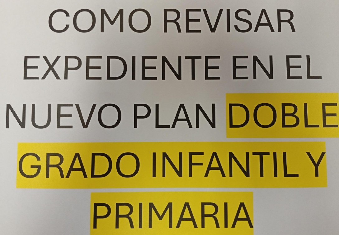 Video orientativo sobre adaptación plan de estudios  Doble Grado Educación Infantil y Primaria