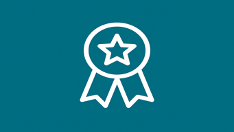 Dibujo de una vitola de premio