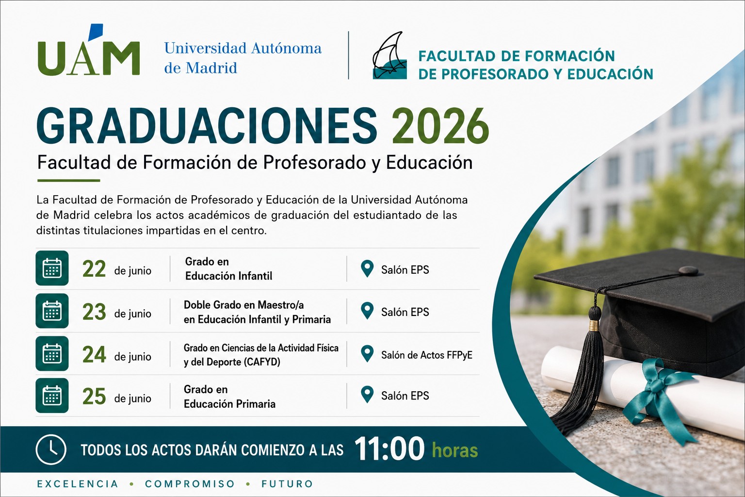 Imagen sobre los actos de Graduación