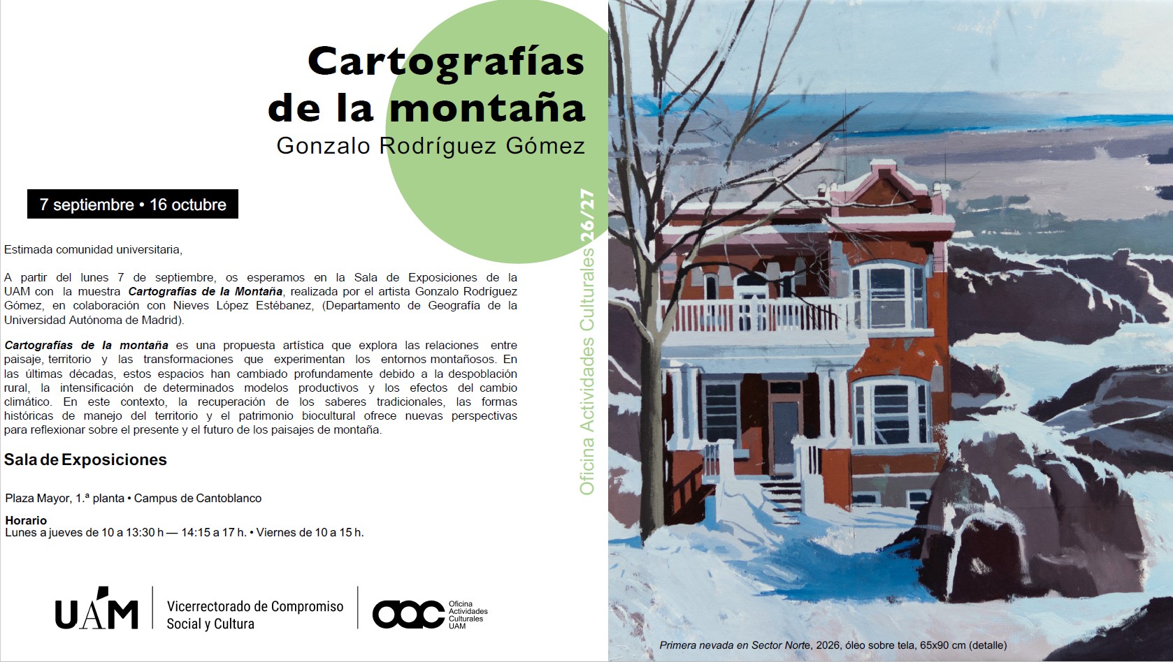 Cartografías de la Montaña: exposición de Gonzalo Rodríguez Gómez