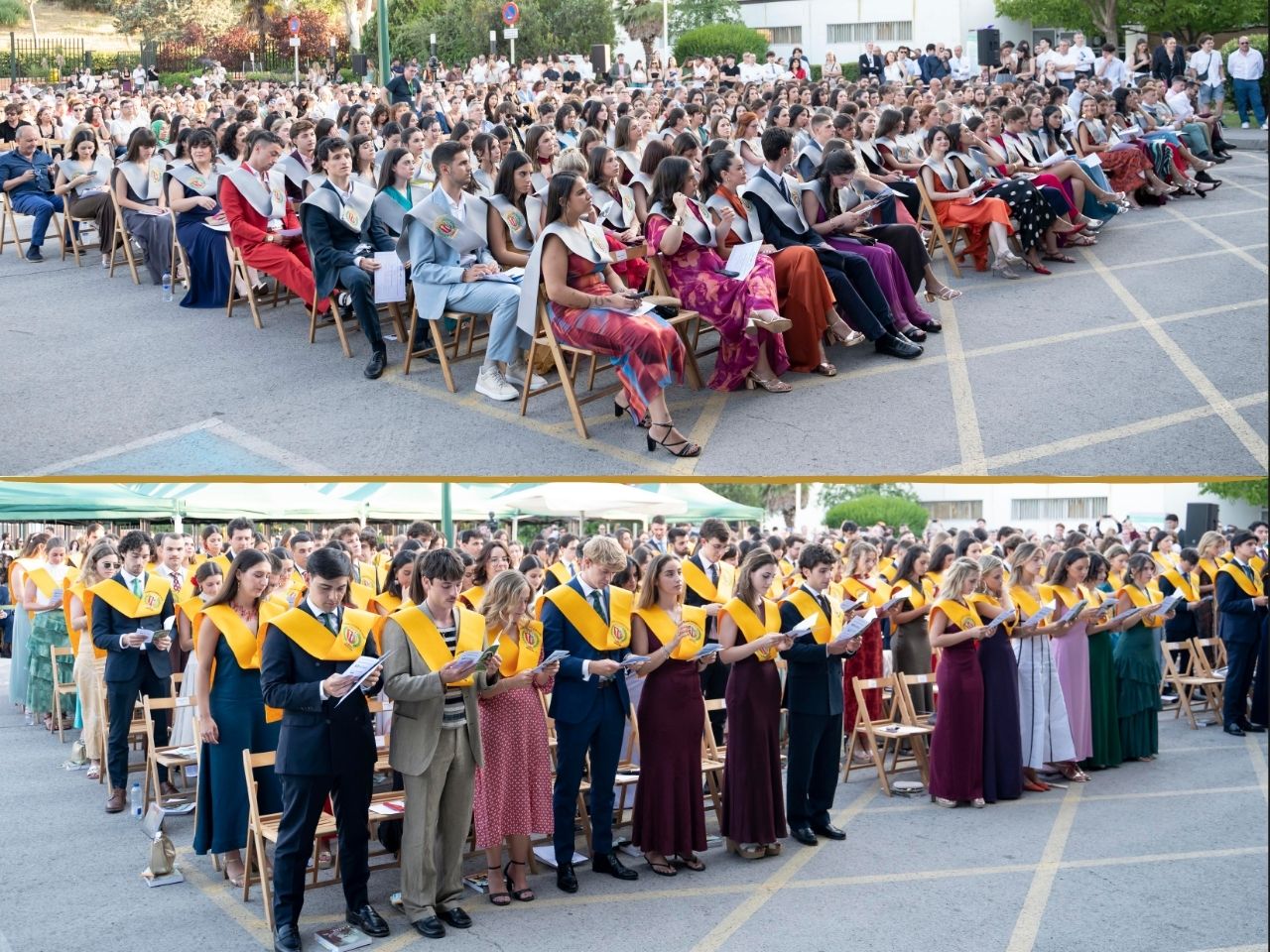 Estudiantes de los Gados en Medicina y Enfermería de la Facultad de Medicina de la UAM en la ceremonia de graduación 2025.