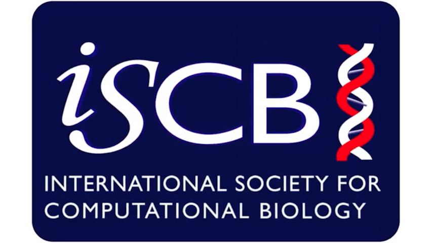 Logo de la Sociedad Internacional de Biología Computacional.