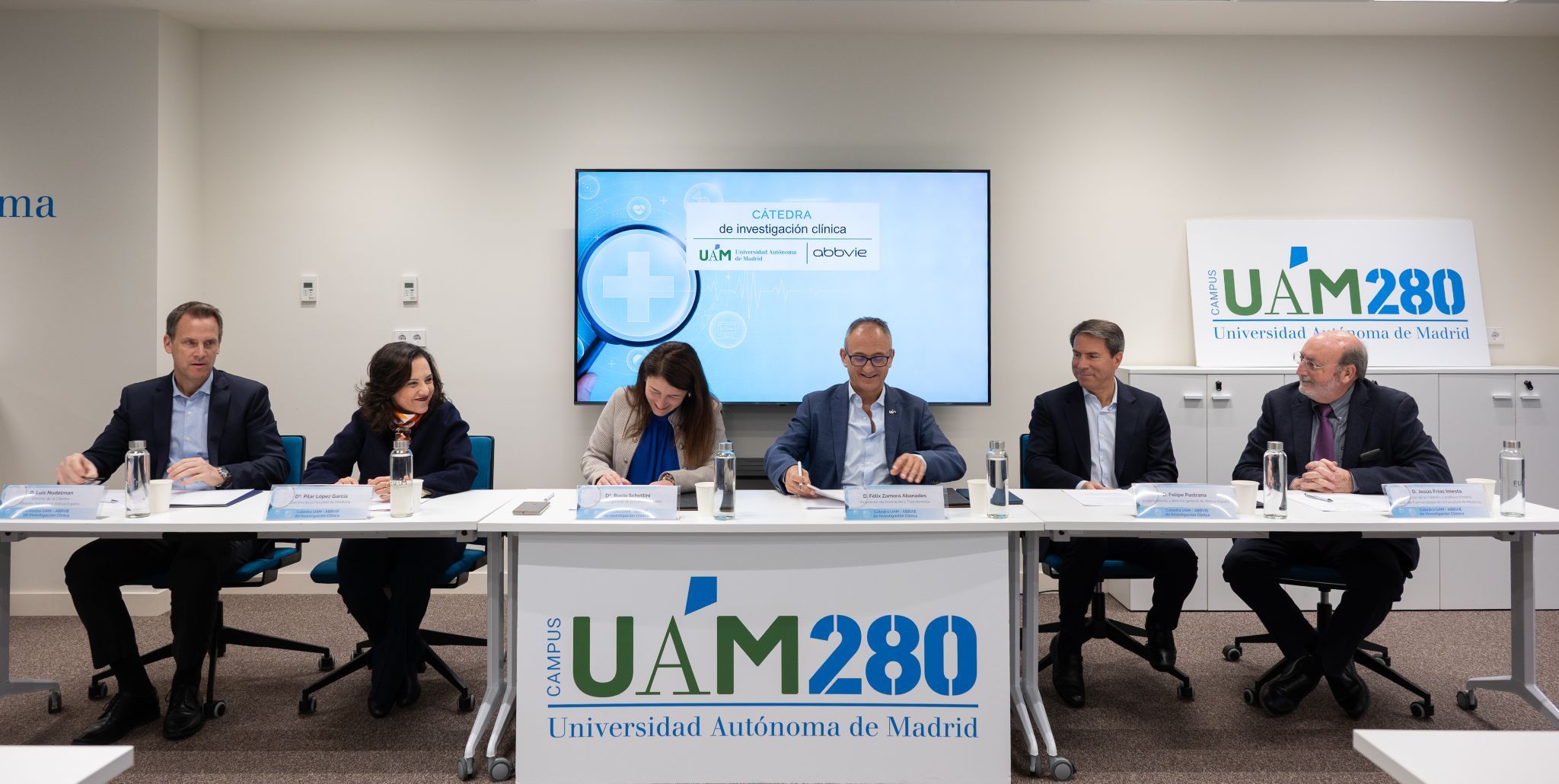 La UAM renueva su alianza con AbbVie para impulsar la excelencia formativa en investigación clínica.