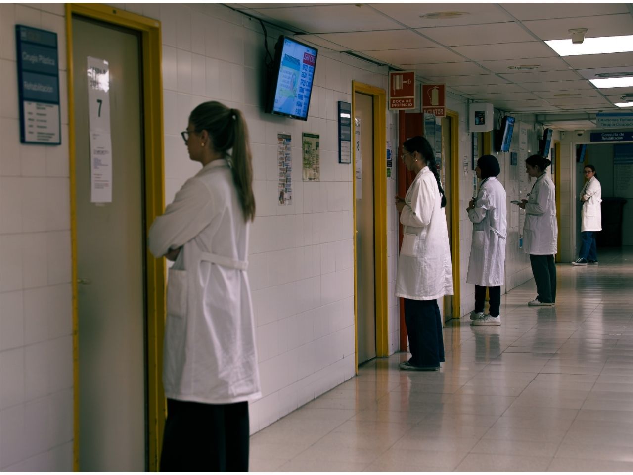 Estudiantes del Grado en Medicina de la UAM durante la prueba ECOE 2026.