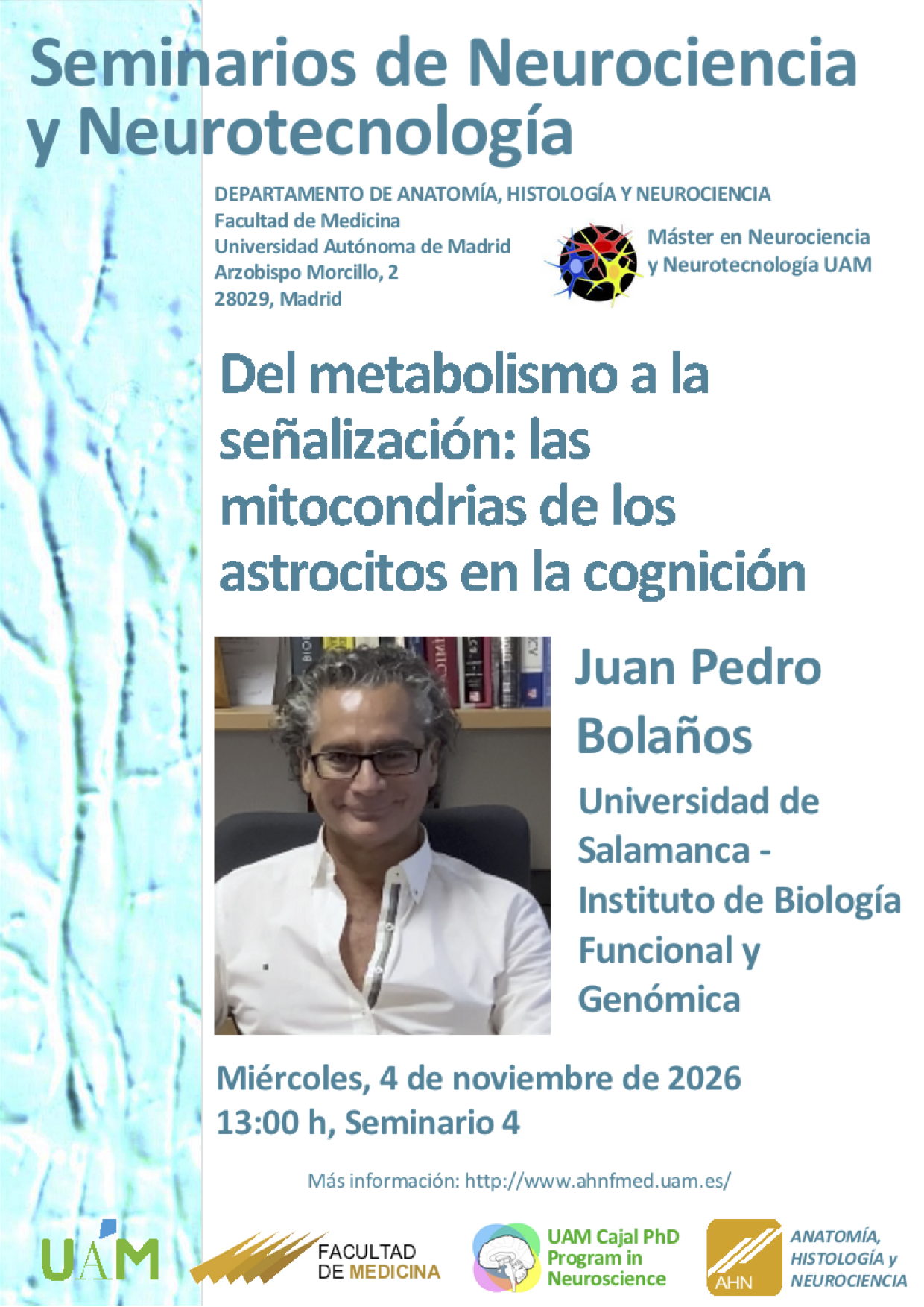 Cartel del seminario,