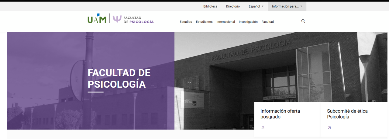 Captura de pantalla para mostrar la nueva web