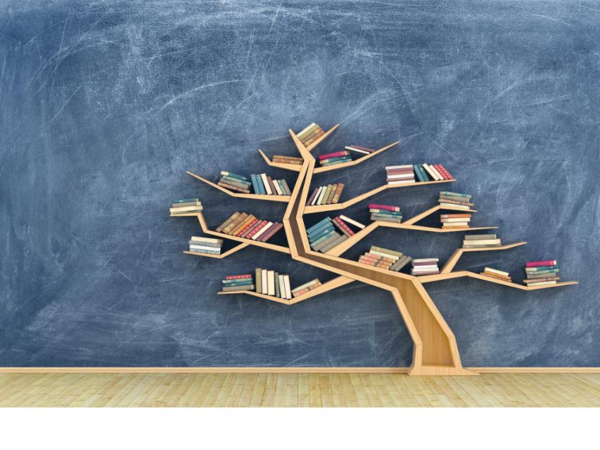 Arbol estanteria de libros