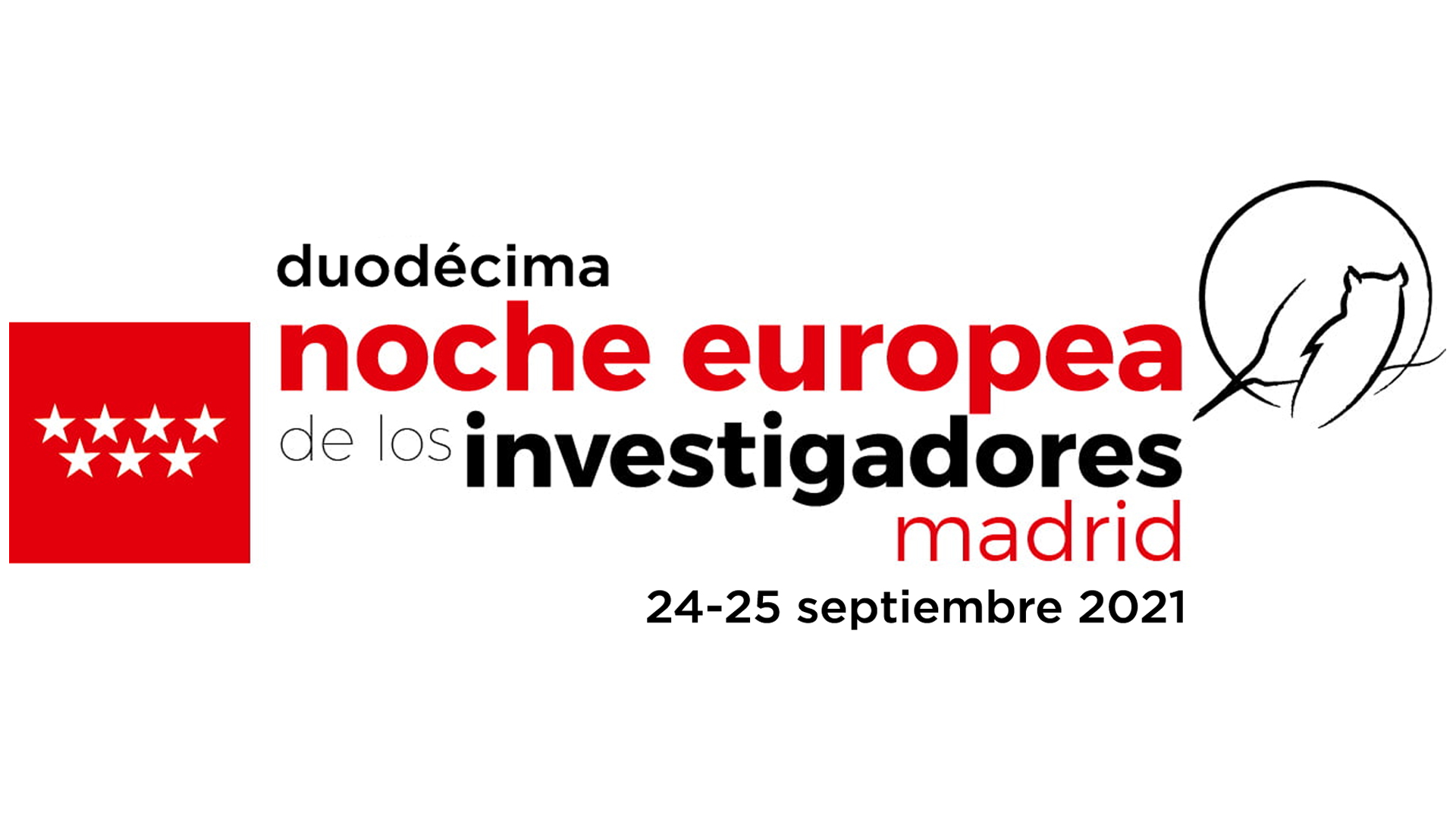 Logo duodécima Noche Europea de los Investigadores. 24 y 25 de septiembre.