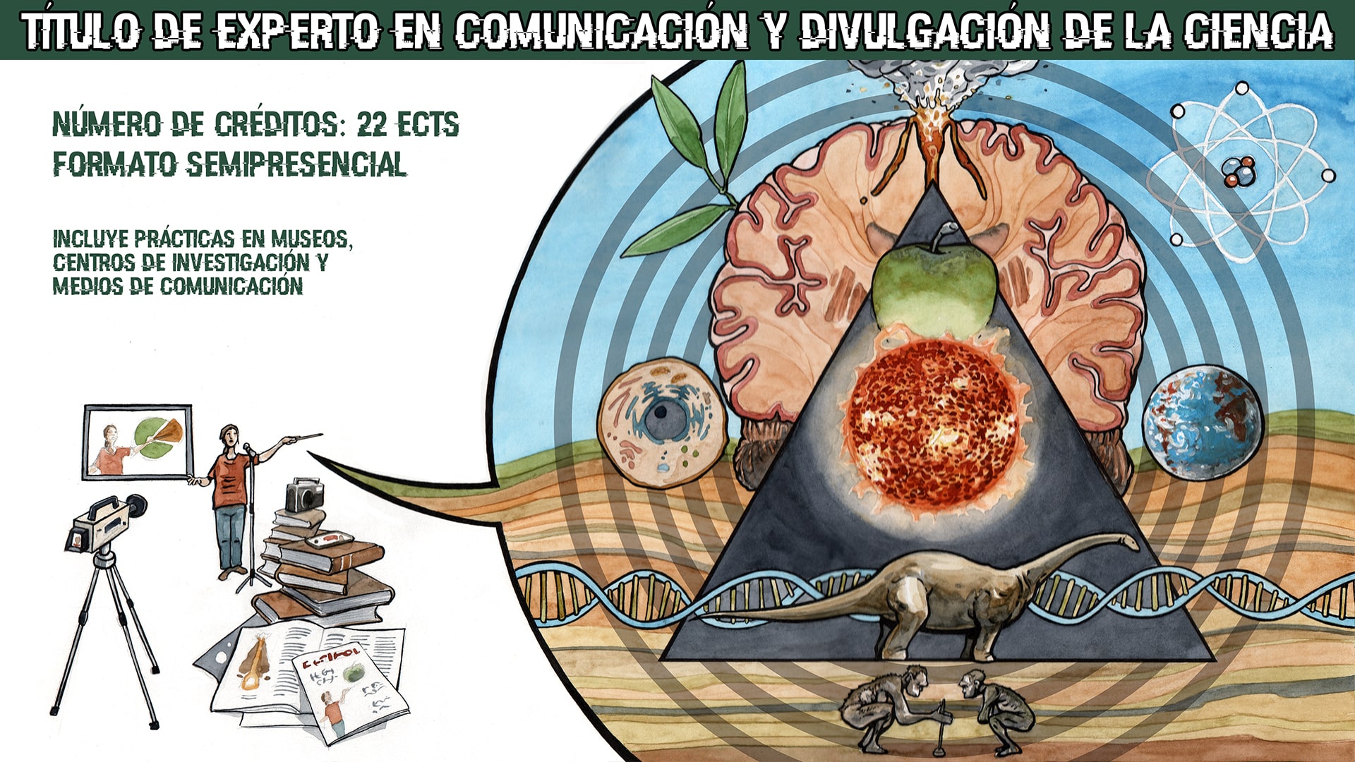 Cartel del Título de Experto en Comunicación Pública y Divulgación de la Ciencia