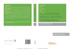 Portada y contraportada del libro El juez estatal ante el Derecho internacional