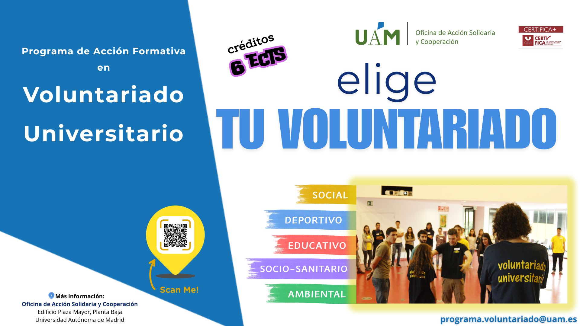 Programa de Acción Formativa en Voluntariado Universitario UAM - Proyecto 