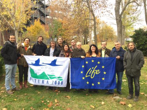 Imagen del equipo del proyecto en el campus UAM