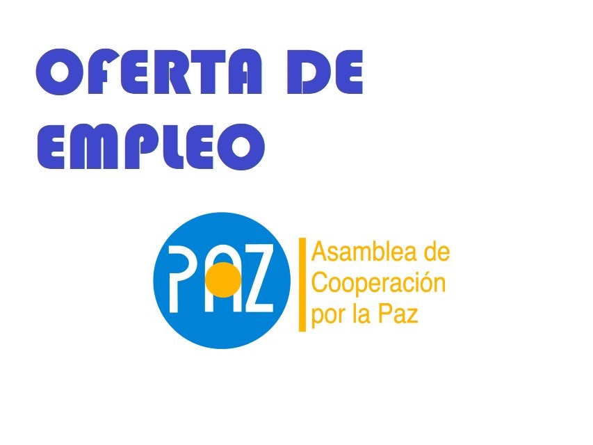 Oferta de empleo en ACPP Asamblea de Cooperación por la Paz