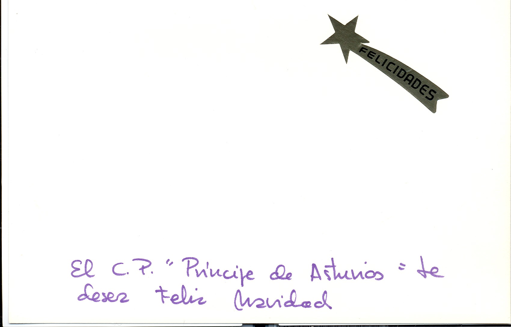 Imagen de 12. Colegio Príncipe de Asturias felicitación 1988