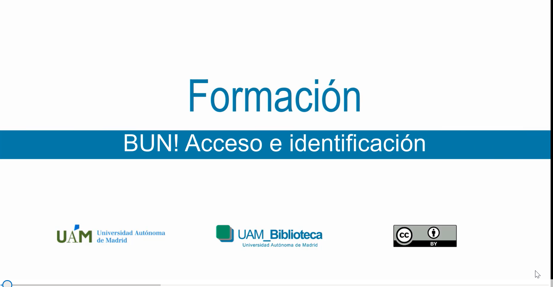 Video tutorial de BUN!, buscador del catálogo impreso y electrónico UAM