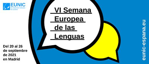 Cartel oficial de la sexta Semana Europea de las Lenguas 2021