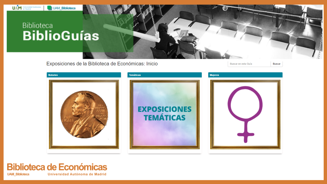 Imagen de la Biblioguía de Exposiciones de la Biblioteca de Económicas