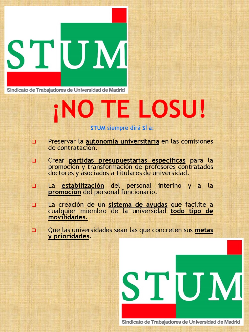 Cartel 1 STUM LOSU