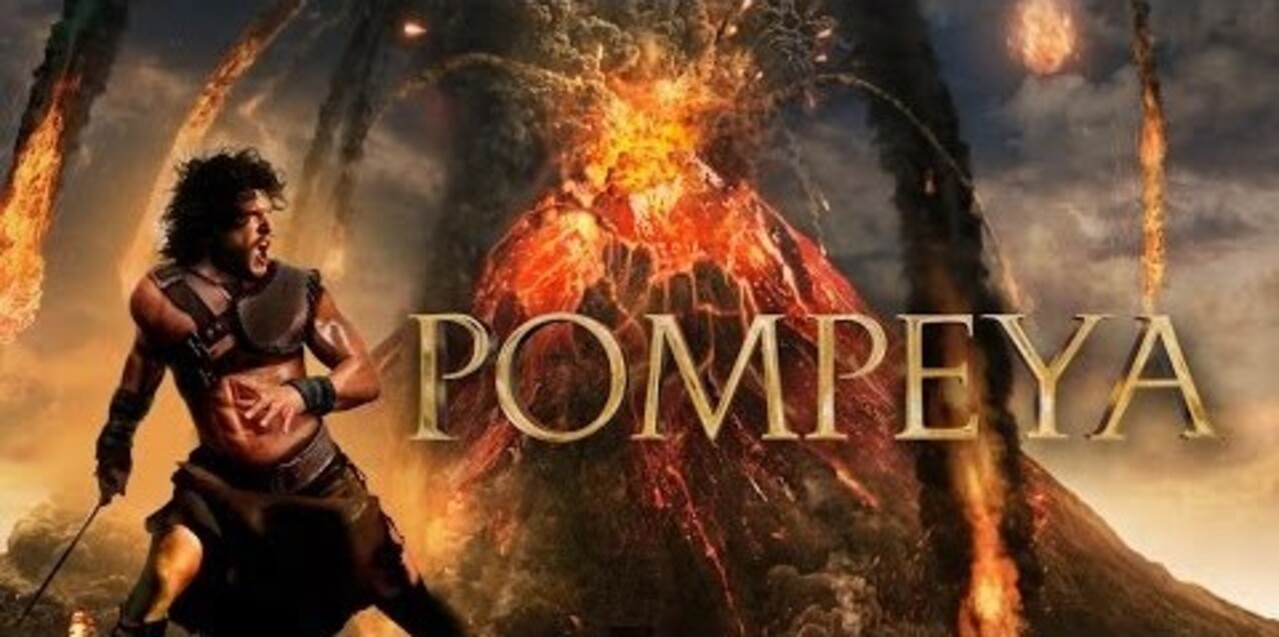 Carátula de la película Pompeya, estrenada en el año 2014 y dirigida por Paul W.S. Anderson