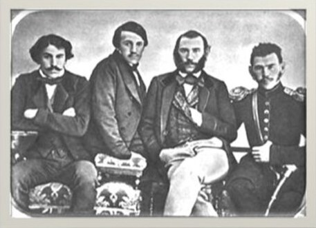 Tolstoy con sus hermanos
