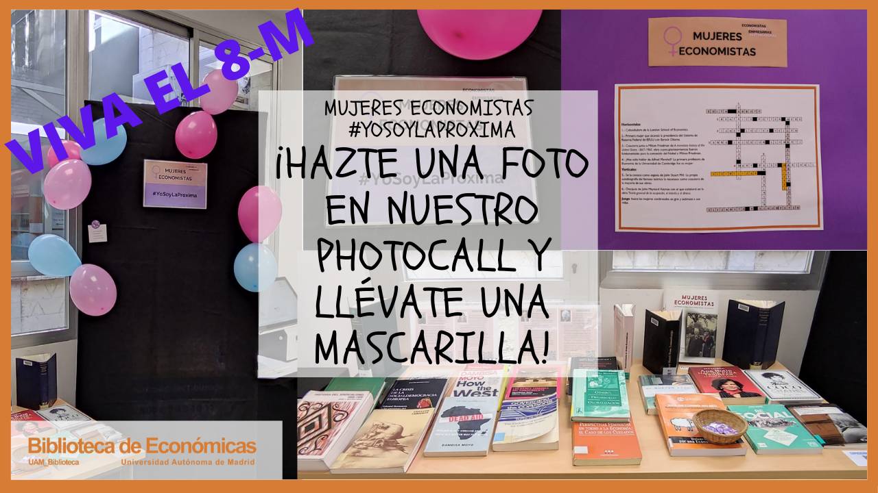 Cartel anunciando la campaña de Mujeres Economistas YoSoyLaProxima