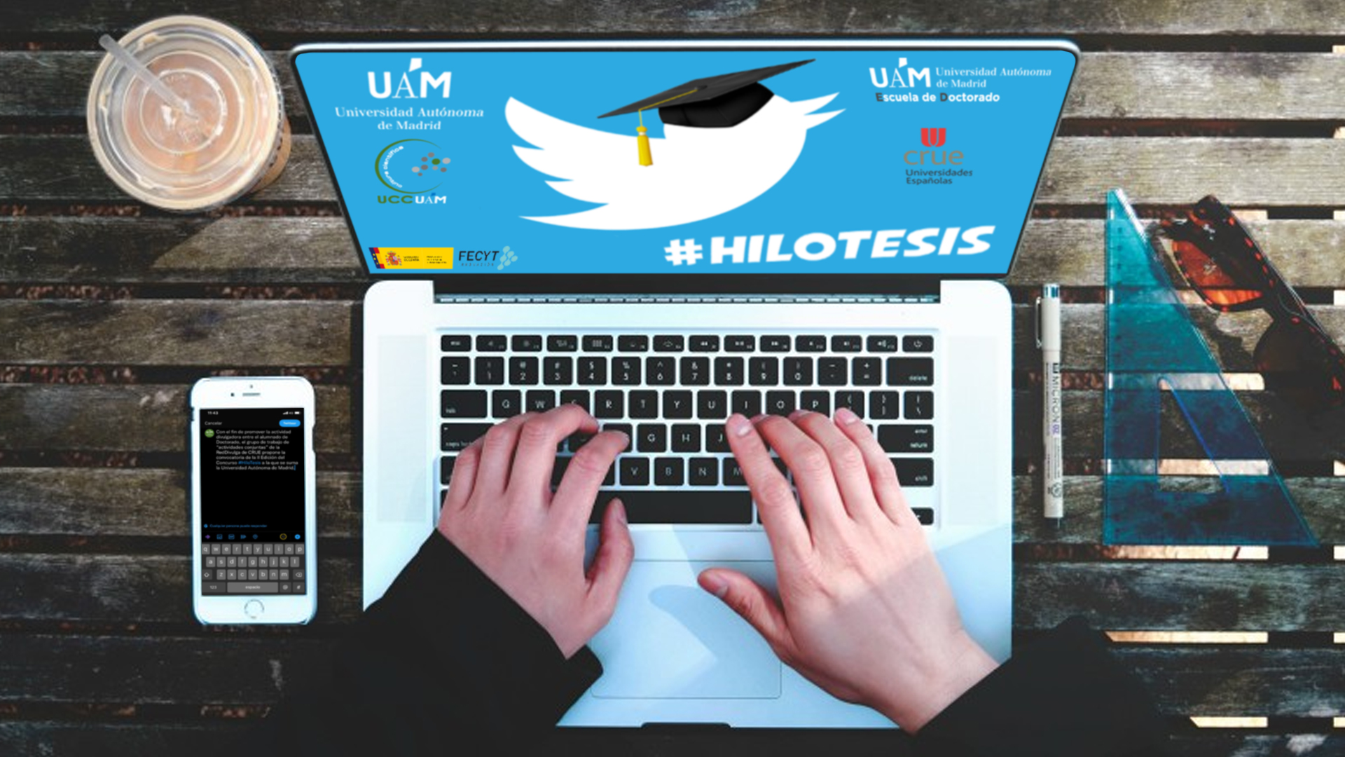 Imagen del logo del concurso HiloTesis en la UAM