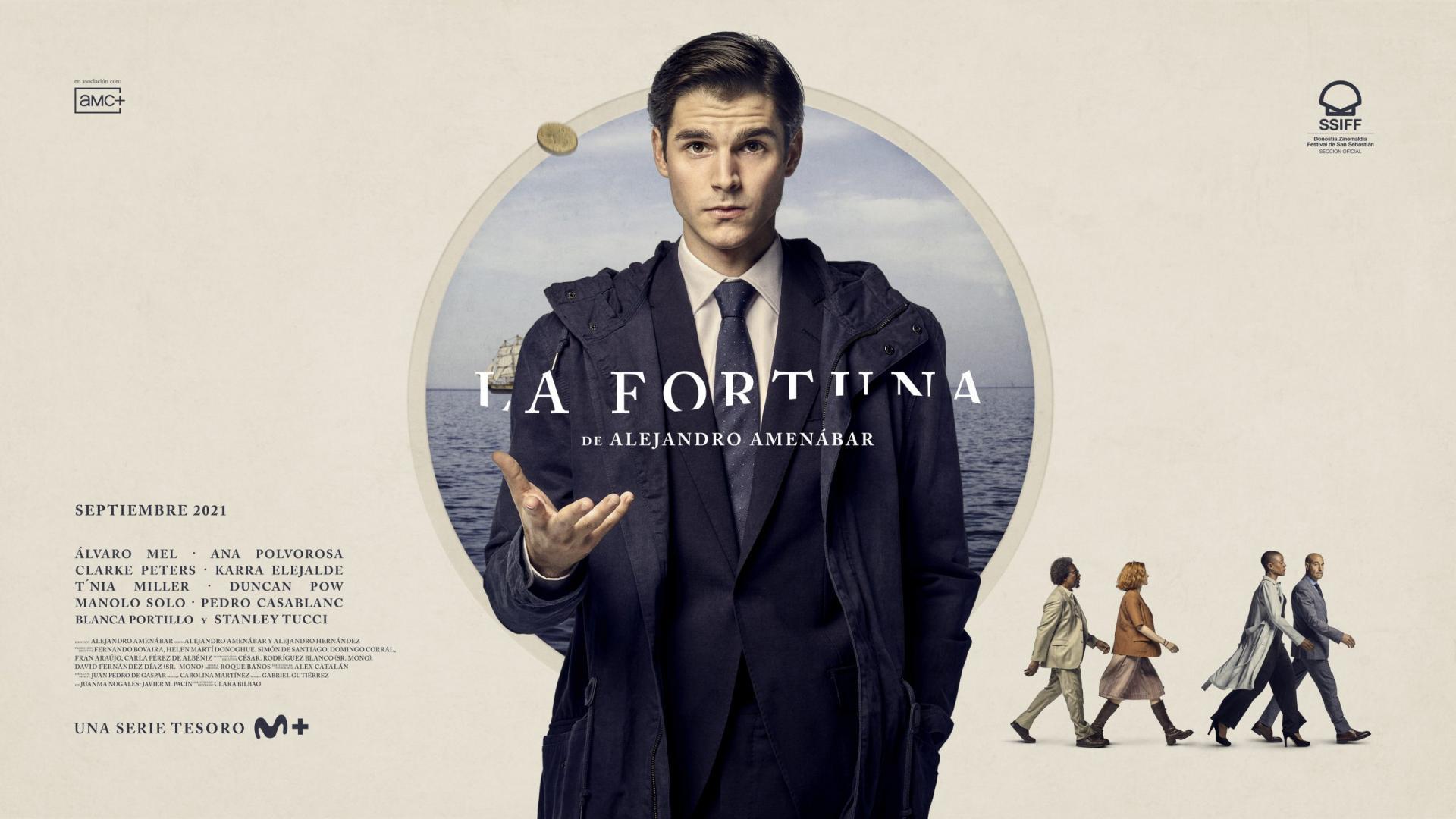Imagen promocional de la miniserie de televisión La Fortuna, dirigida por Alejandro Amenábar y estrenada en 2021