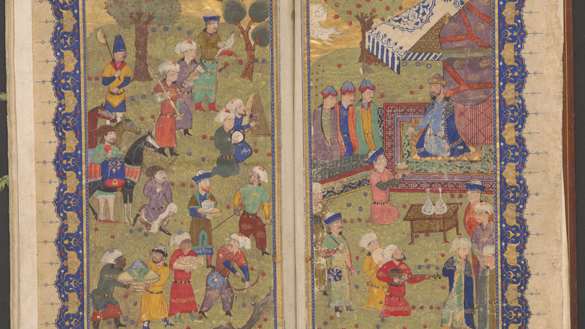 Imagen del Shahnameh, manuscrito persa depositado en la Biblioteca del Palacio Real de Madrid y que ya ha sido digitalizado.