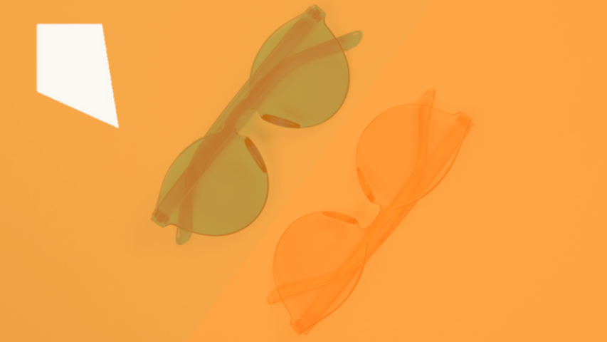 Foto naranja de gafas de sol