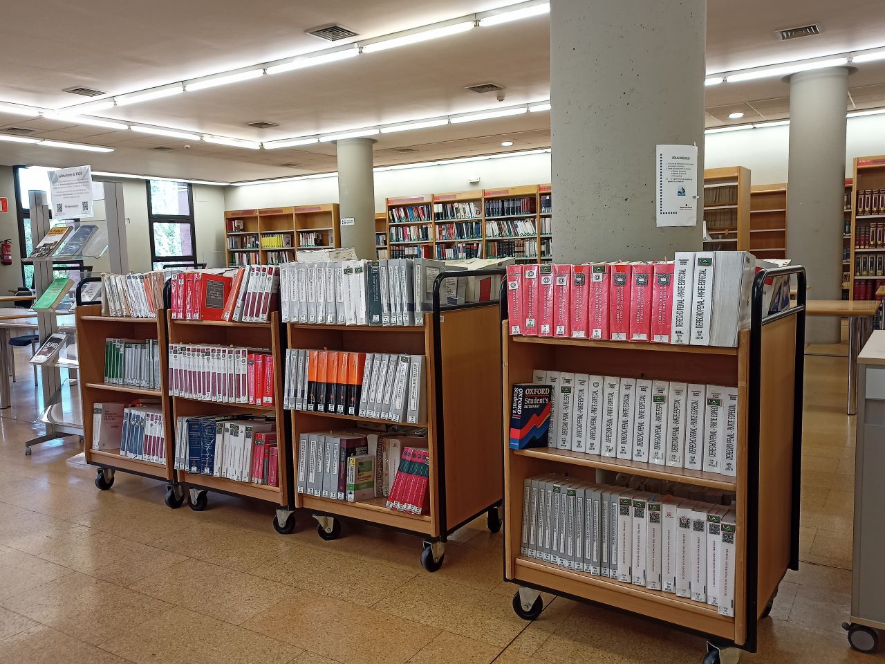 Expurgo de manuales y legislación de la Biblioteca  de Derecho UAM