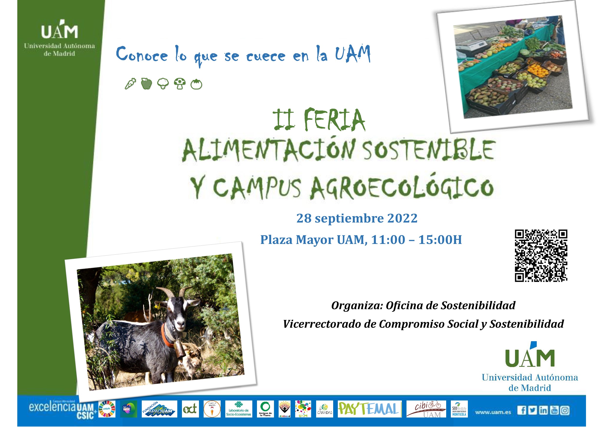 Cartel de la II II Feria de Alimentación Sostenible y Campus Agroecológico / UAM