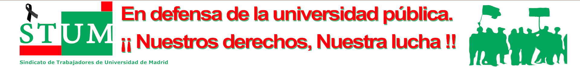 Imagen con Logo del Sindicato de Trabajadores de Universidad de Madrid y literal 