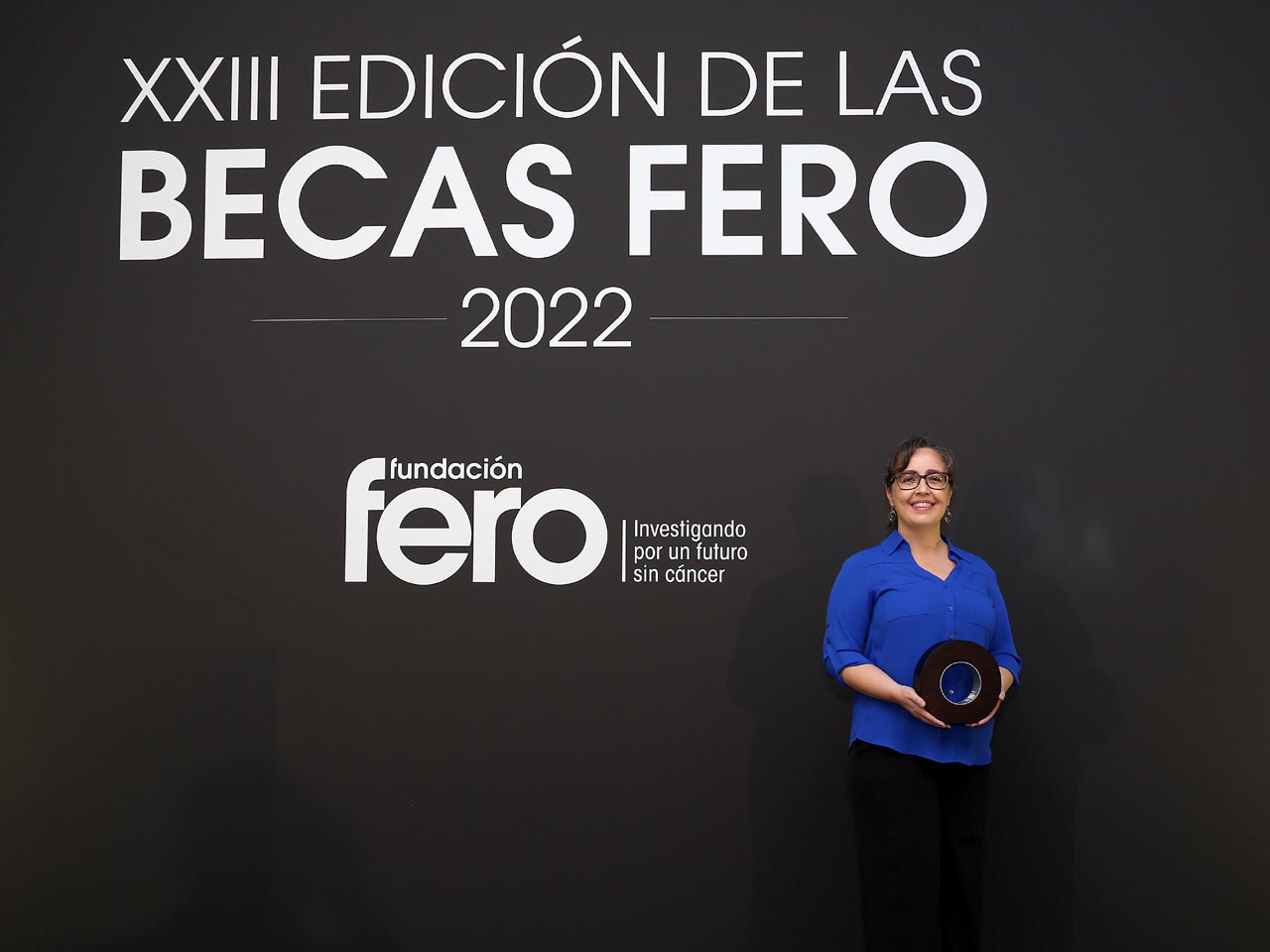 La doctora Alicia González-Martín, investigadora del Departamento de Bioquímica de la Universidad Autónoma de Madrid (UAM) y del Instituto de Investigaciones Biomédicas Alberto Sols (IIB-CSIC/UAM), ha sido ganadora de la Beca FERO, en su XXIII edición. / Fundación FERO 