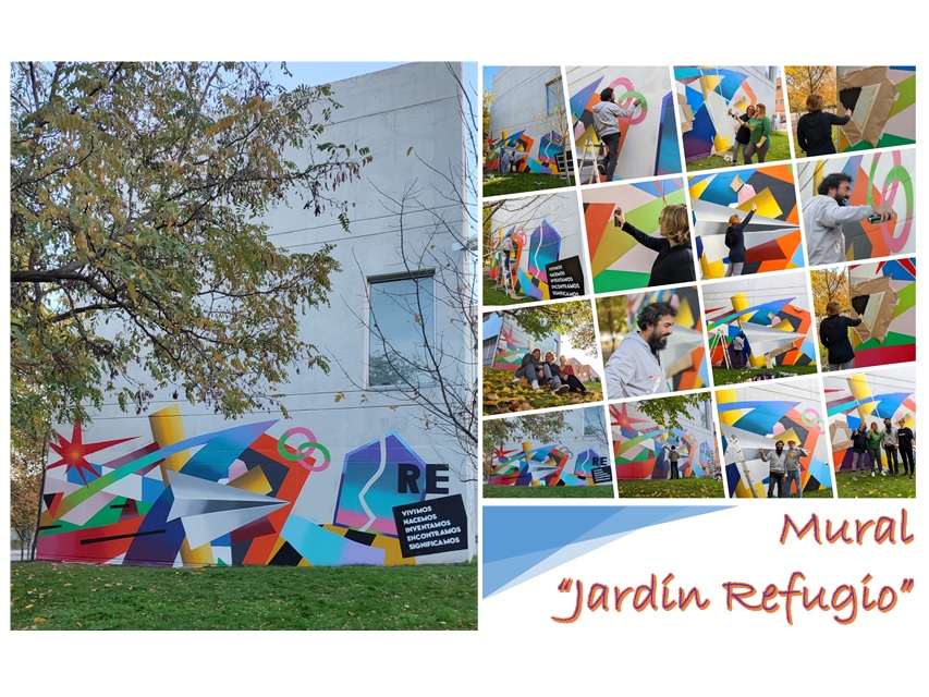Imagen del Mural “Jardín Refugio”