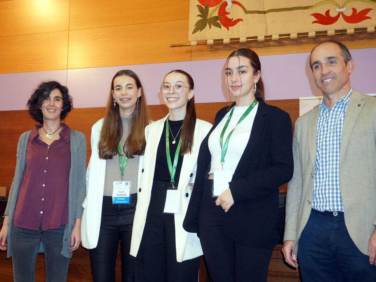 El equipo de ganadoras del I Torneo de Debate Preuniversitario de la Universidad Autónoma de Madrid. / UAM
