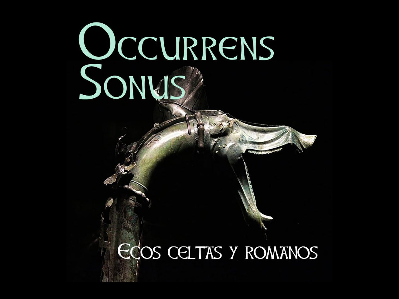 Cartel del concierto 'Occurrens Sonus' en homenaje a Francisco Tomás y Valiente que muestra un carnyx celta. / UAM