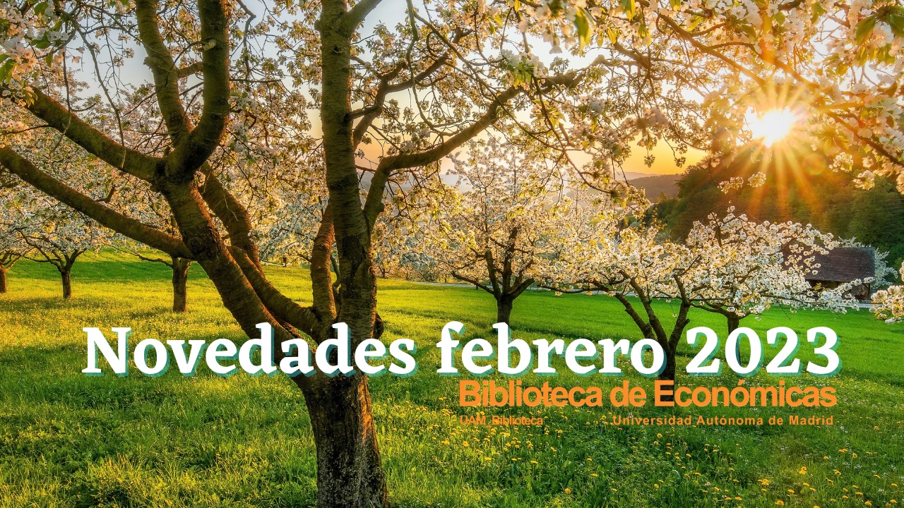 Cartel anunciando  novedades bibliográficas febrero 2023
