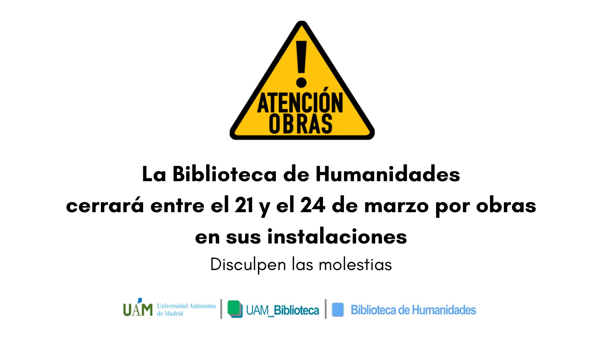 Cierre por obras entre el 21 de marzo y el 24 de marzo de 2023