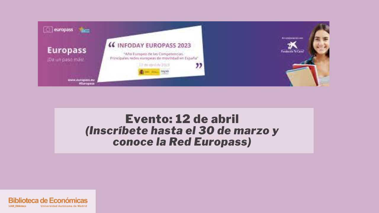 Cartel anunciando el Infoday Europass 2023