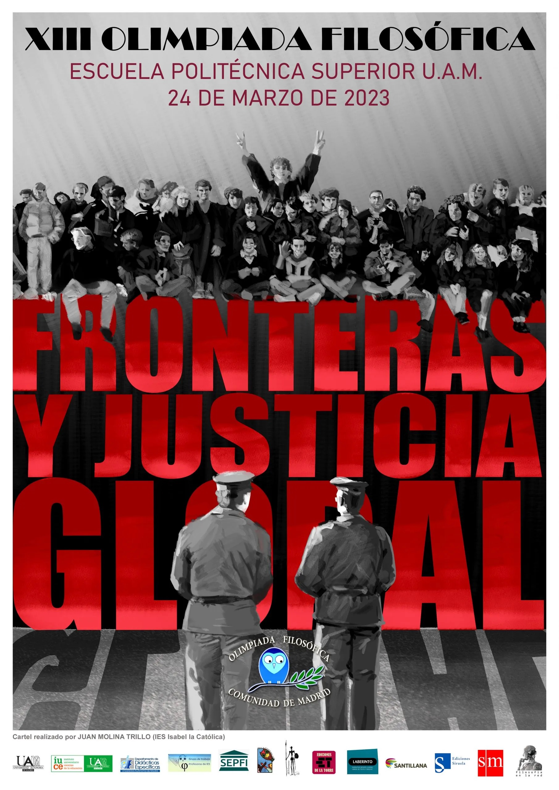 Cartel de la XIII Olimpiada Filosófica de Madrid