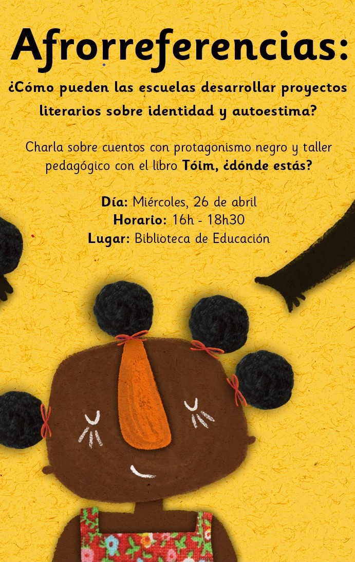 Cartel charla sobre libro 