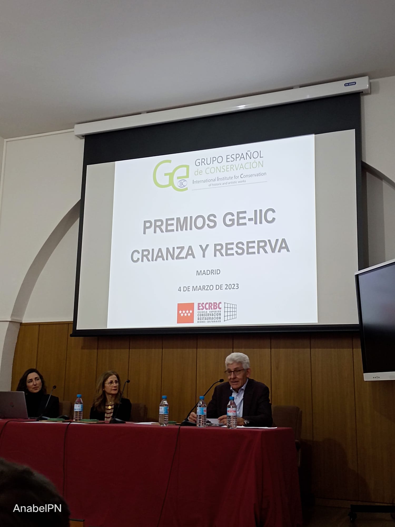 Joaquín Barrio en la entrega del Premio Reserva del GeIIC