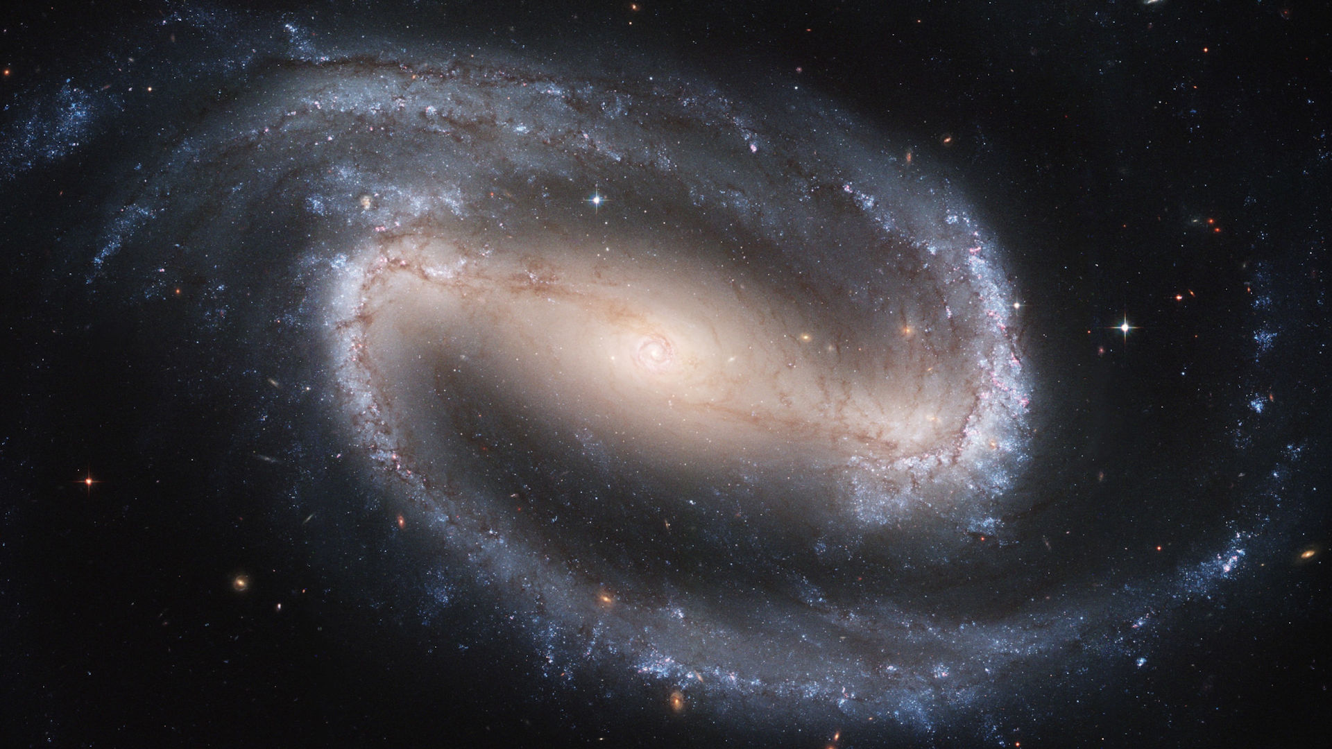 Imagen de nebulosas con forma de espiral (galaxia) sobre cielo estrellado.