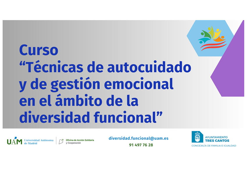 Noticia Curso “Técnicas de autocuidado y de gestión emocional en el ámbito de la diversidad funcional”