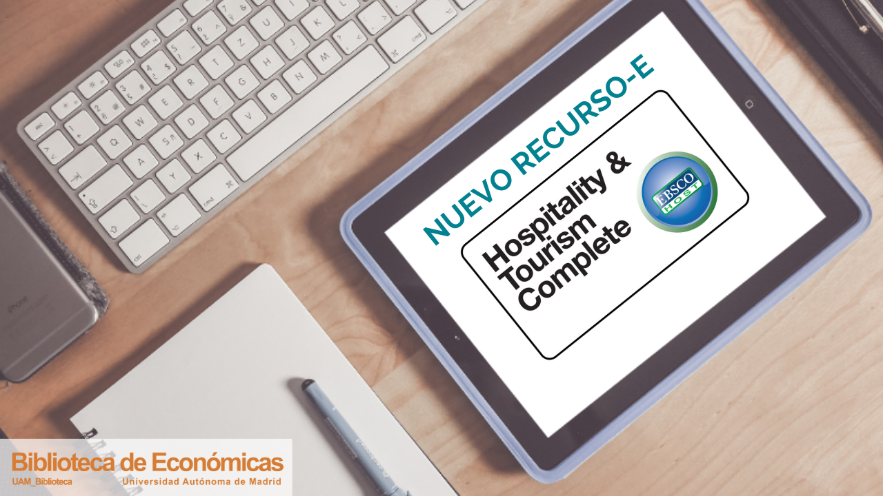 Cartel anunciando la suscripción de Hospitality and Tourism Complete