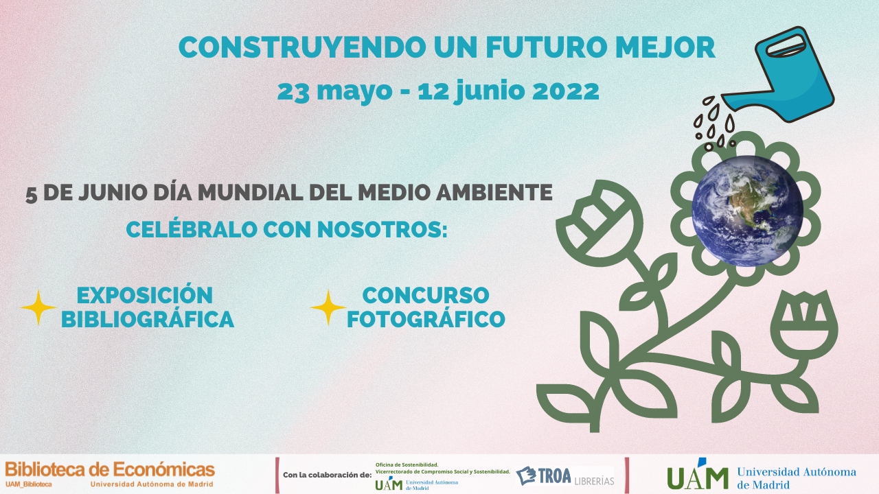 Cartel anunciador actividades de la biblioteca en el Día Mundial de Medio Ambiente 22